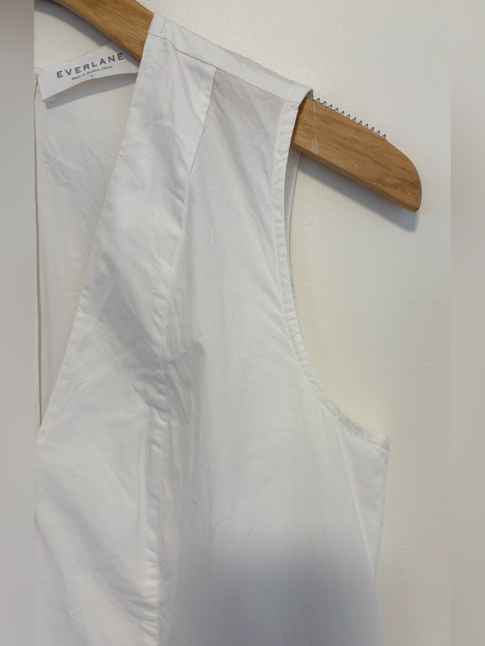 Everlane Cotton Poplin Sleeveless V-
Neck Flare Dress , sz : 6 - Picture 5 of 9